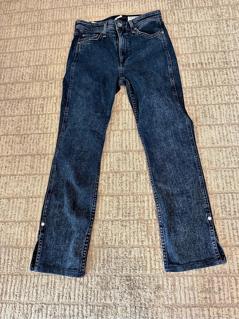 rag & bone Nina High-Rise Ankle Skinny Jeans Blue Waist 25